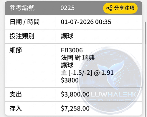 派彩真飛